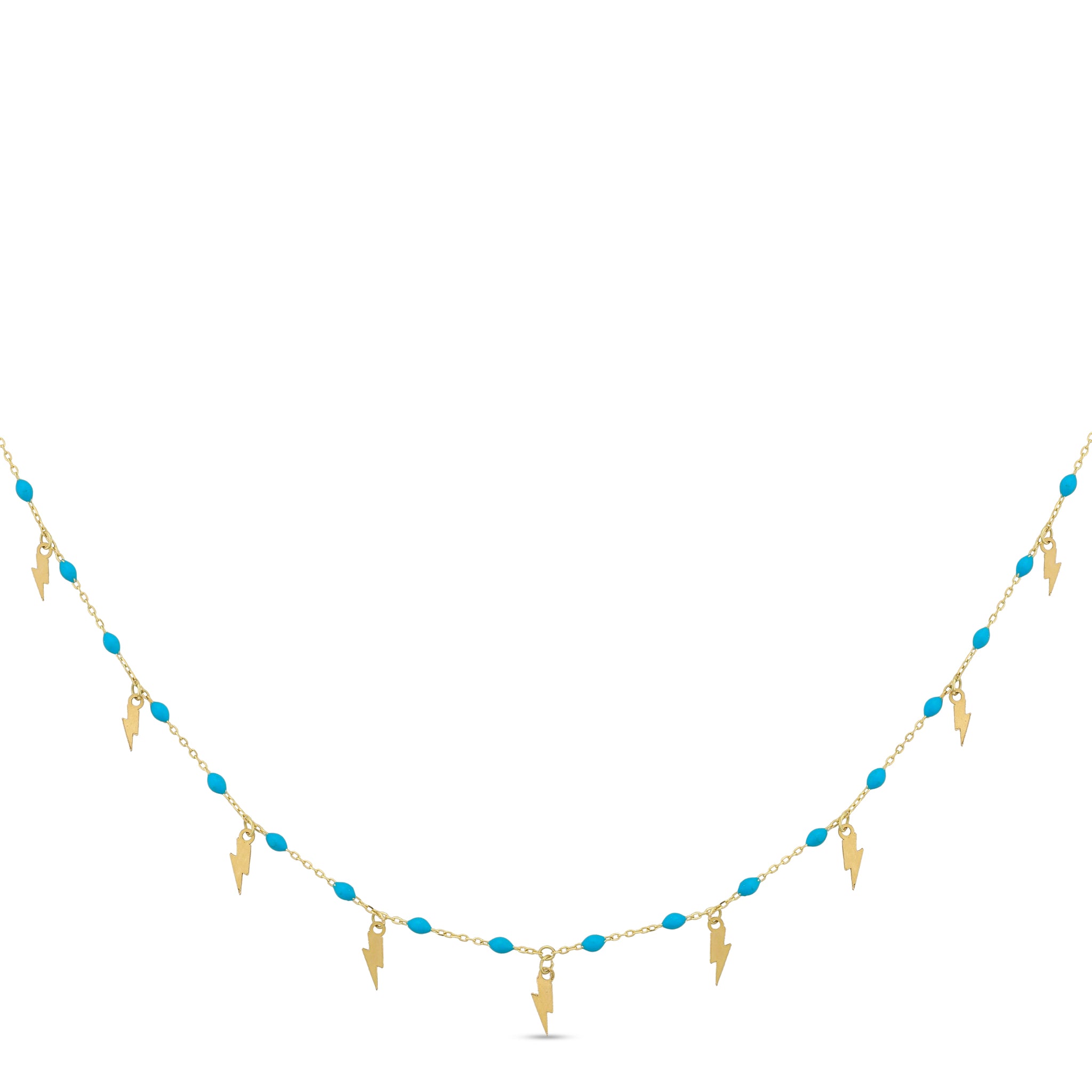 Golden Lightning Necklace