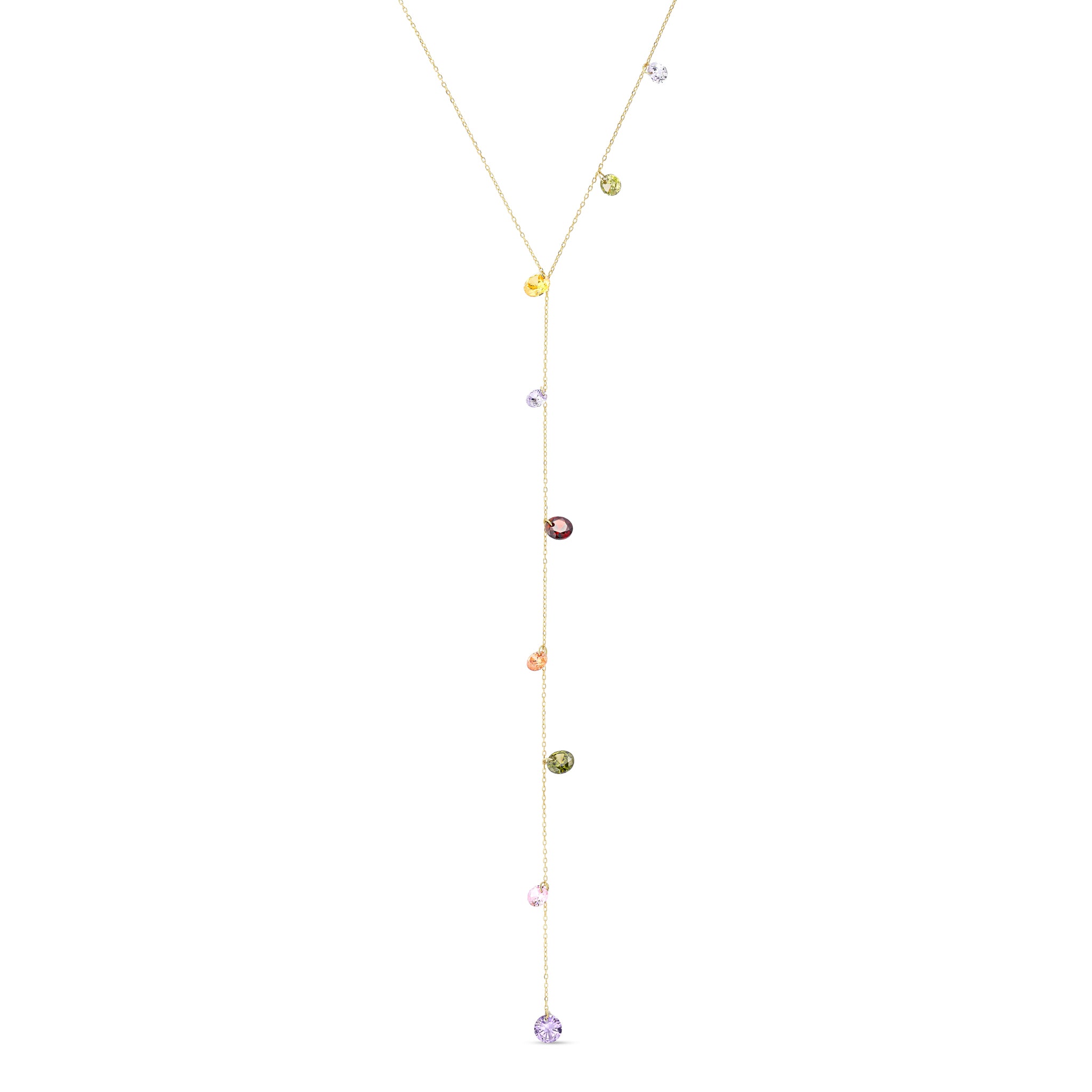 Summer Rain Lariat Necklace