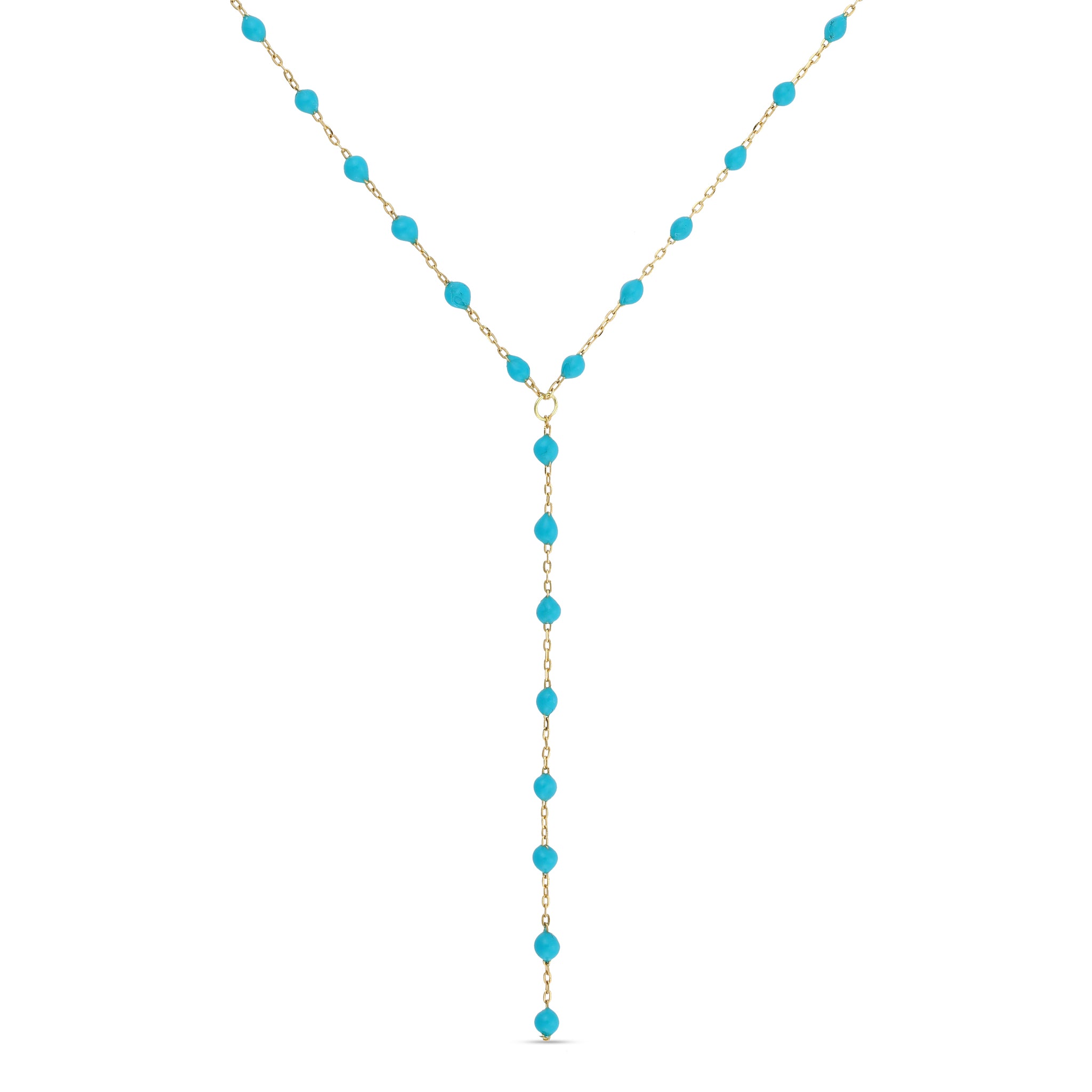 Turquoise Tide Lariat Necklace
