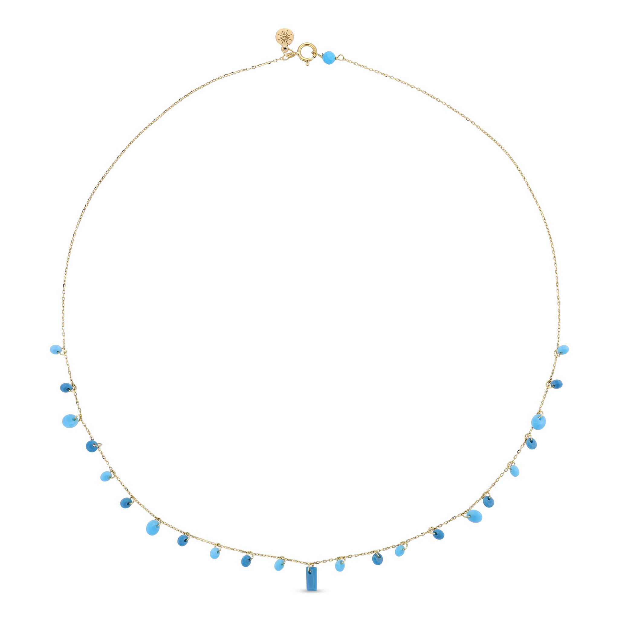 Blue Confetti Necklace