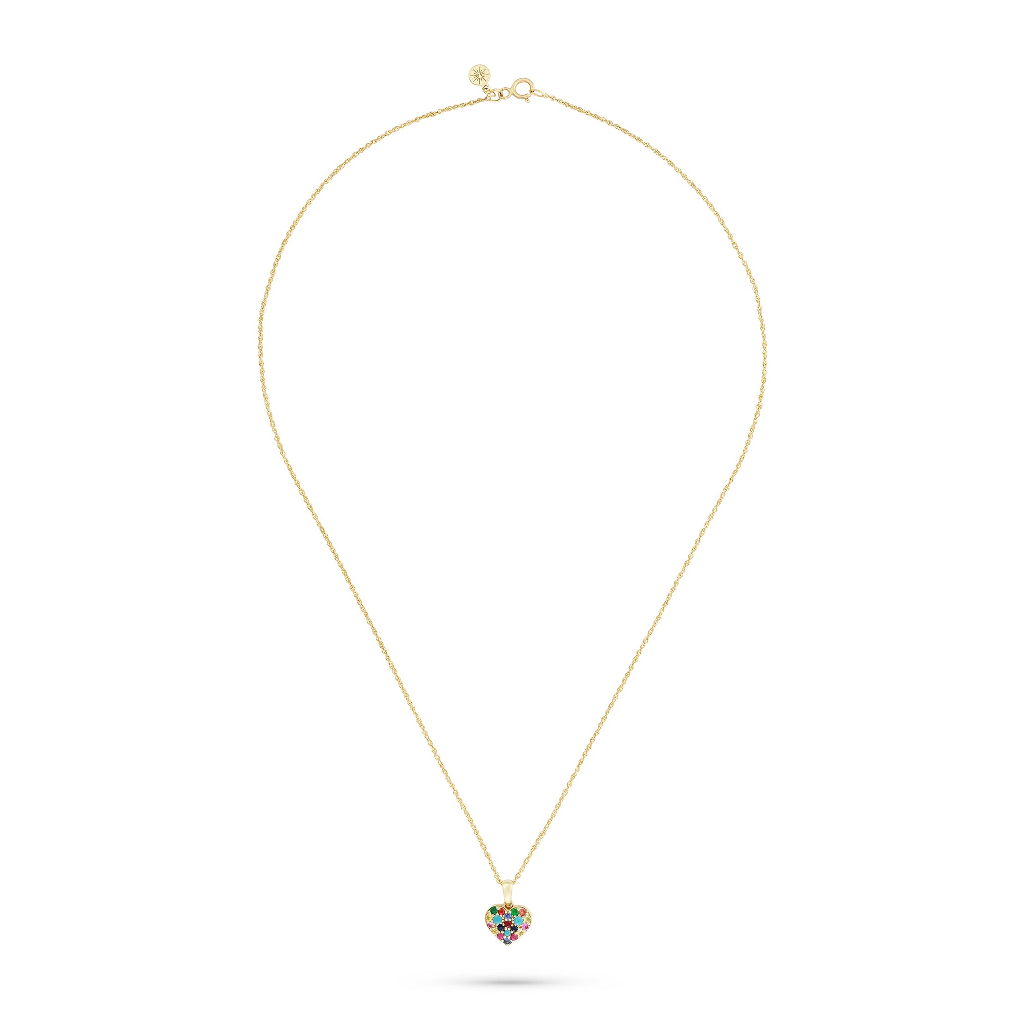 Rainbow Heart Necklace